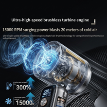 Handheld Rechargeable Fan — Digital Battery Display
