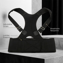 Posture Corrector Brace — Adjustable Back & Lumbar Support