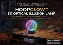 3D Basketball Illusion Lamp — 16-Color Night Light with Remote