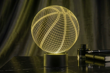 3D Basketball Illusion Lamp — 16-Color Night Light with Remote
