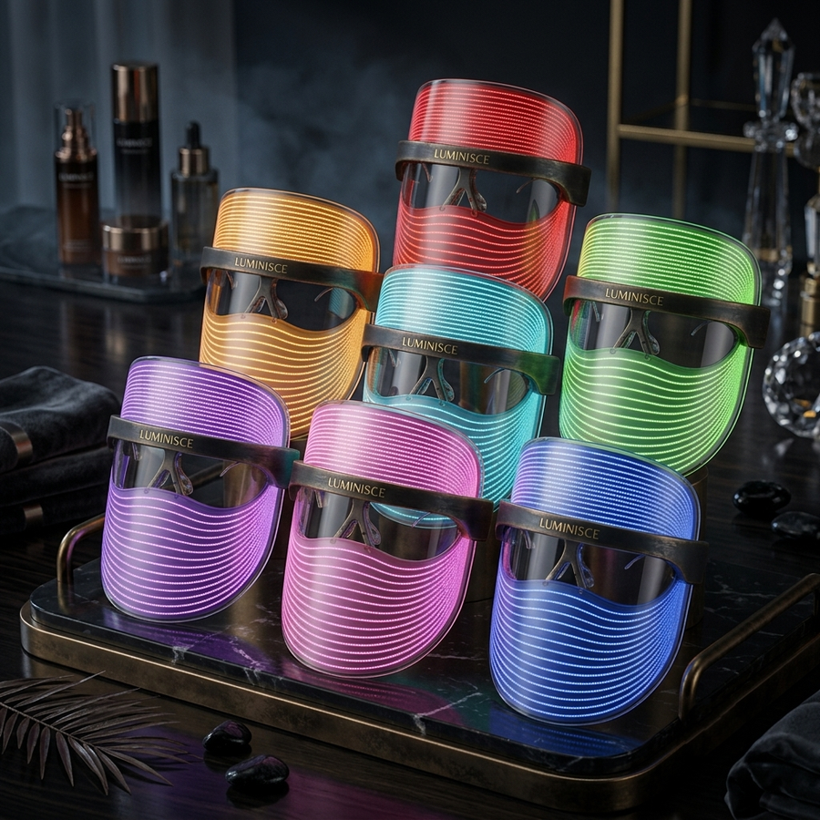 7-Color LED Face Mask — At-Home Light Skincare Device
