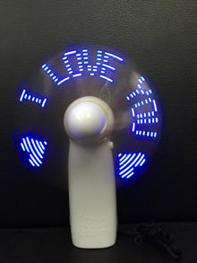 LED Handheld Fan — Cooling Fan with Light Display