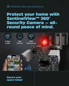 360° WiFi Security Camera — 4-Lens, Color Night Vision & Motion Tracking