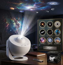 Galaxy Star Projector — 12-Mode Rotating Night Light